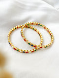 Ishhaara South Indian Style Navarathna Stone Bangles