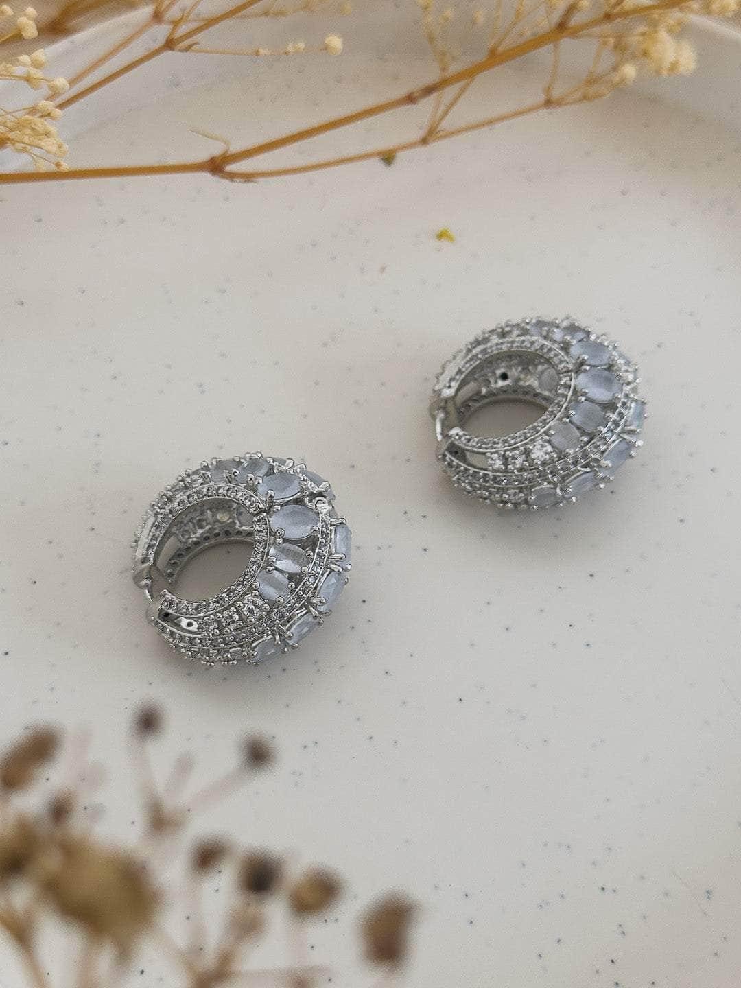 Ishhaara Spikey Emerald Cocktail Earring