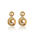 Ishhaara Spiral Striped Earrings