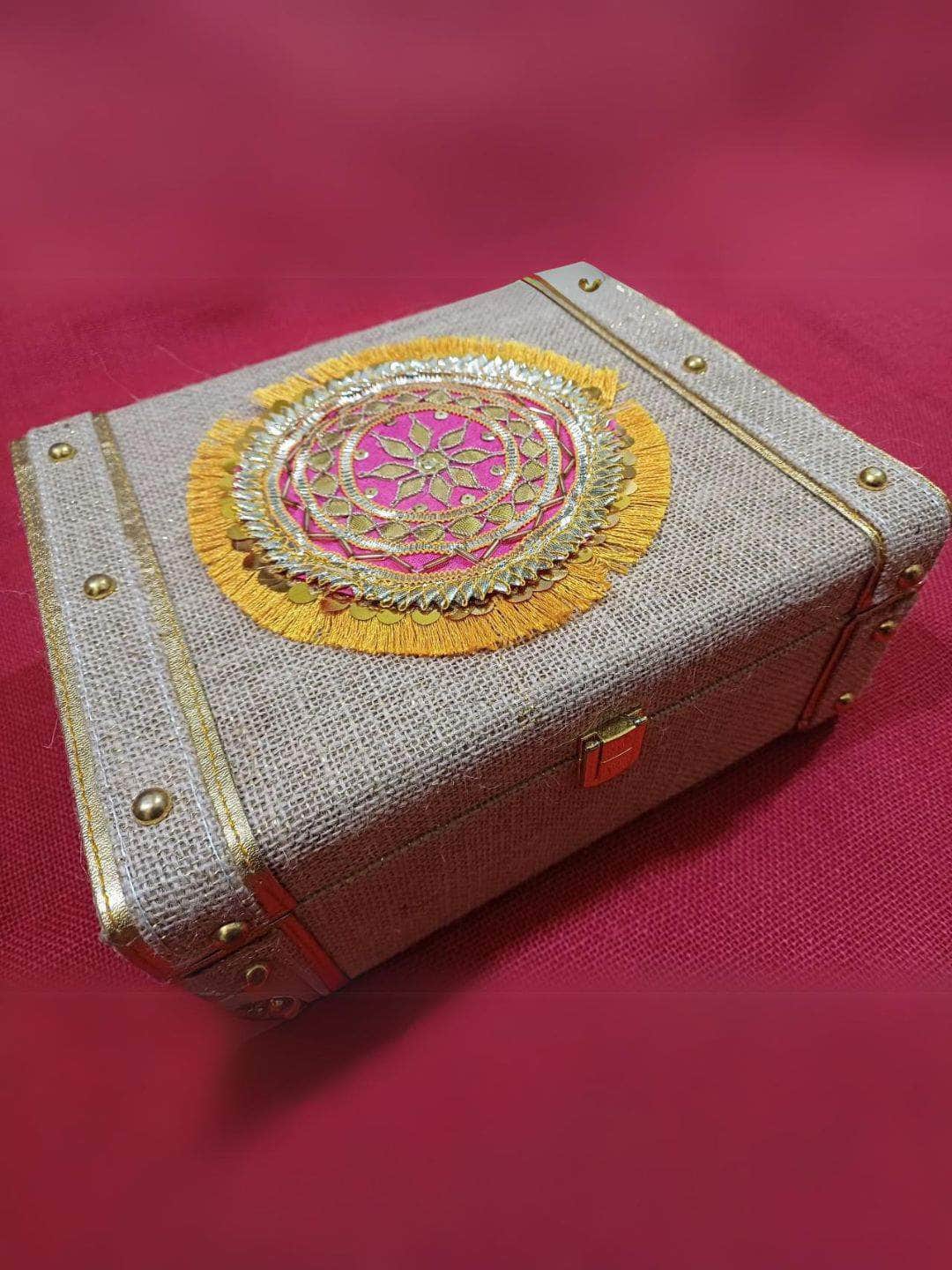 Ishhaara Square MDF Hand Made Jewelry Boxes