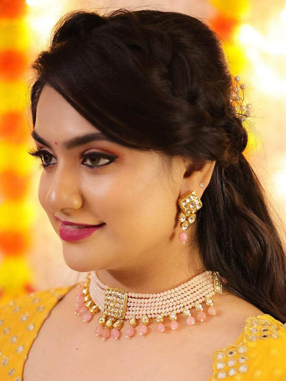 Ishhaara Square Patch Onex Choker Necklace Set