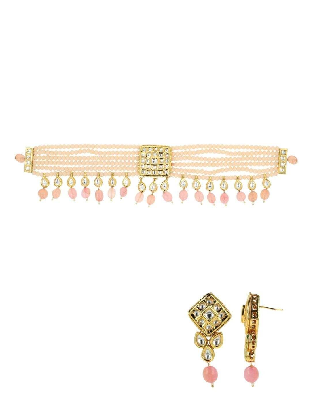 Ishhaara Square Patch Onex Choker Necklace Set