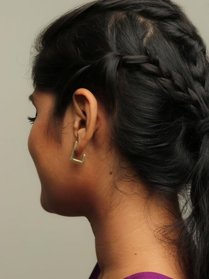 Ishhaara Squared Diamond Earrings