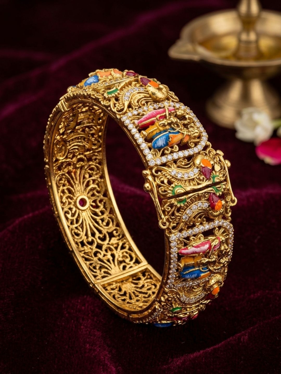 Ishhaara Sreenivasa Kalyanam Meenakari Single Bangle