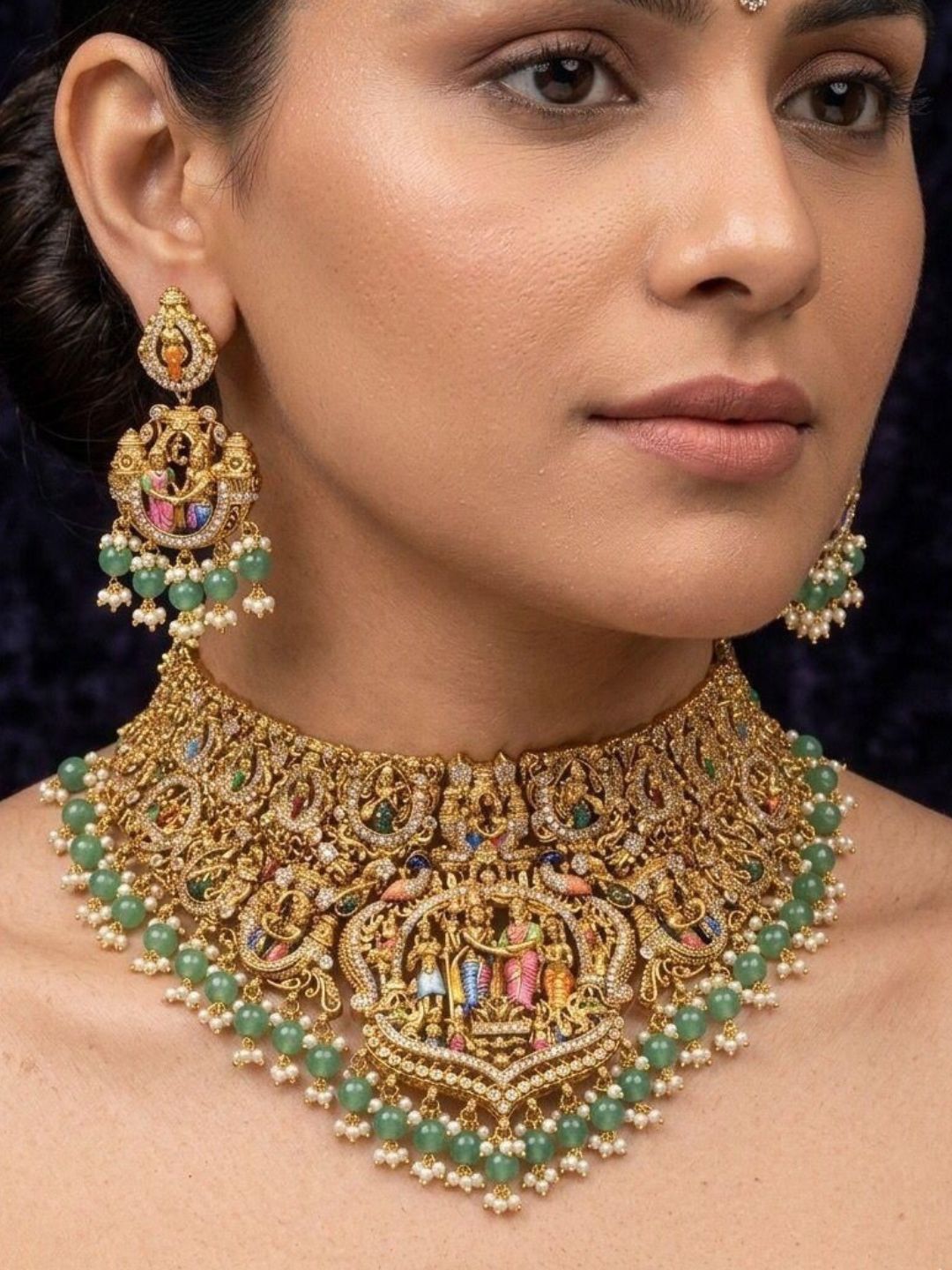 Ishhaara Srinivasan Kalyanamayi Choker Set