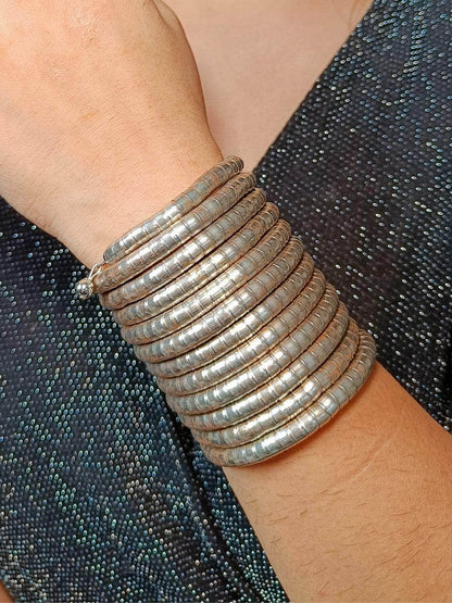 Ishhaara Sanjana Sanghi In Stackable Bracelets Silver