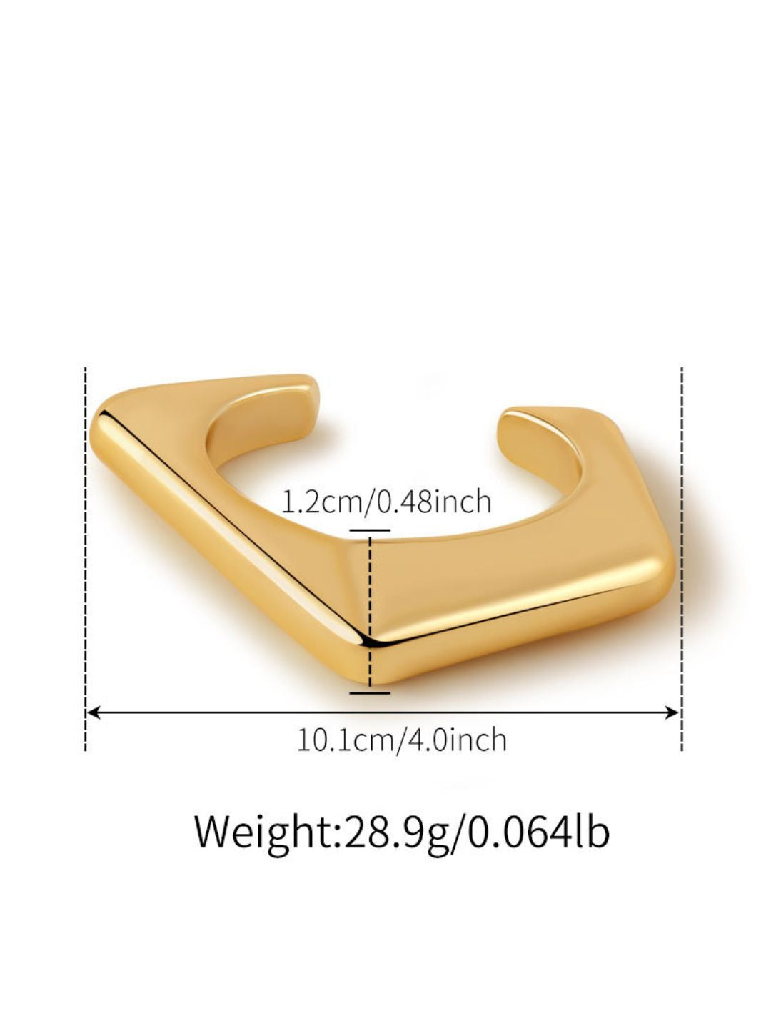 Ishhaara Stainless Steel Irregular Cuff
