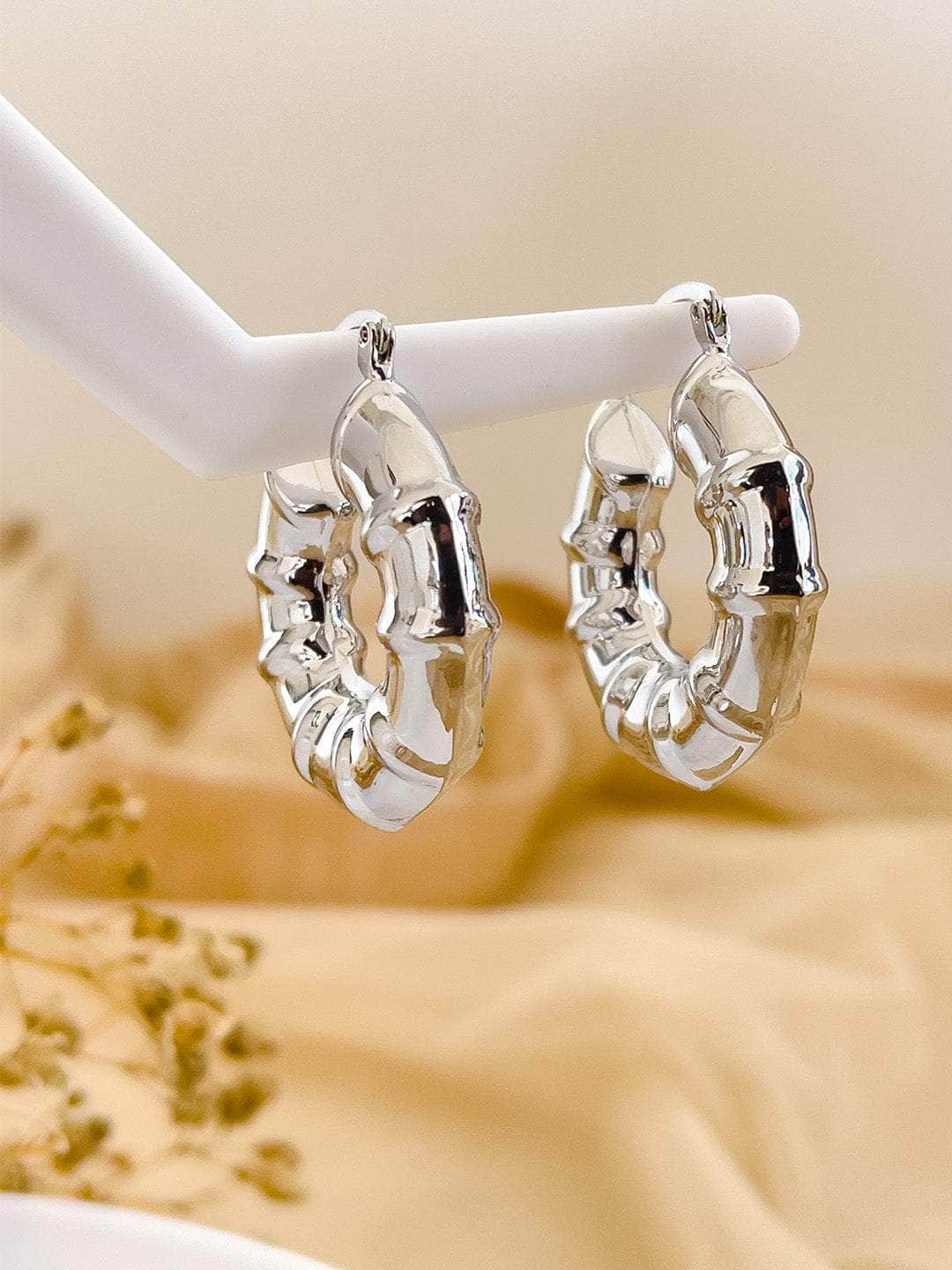Ishhaara Stainless Steel Knot Earrings for Women