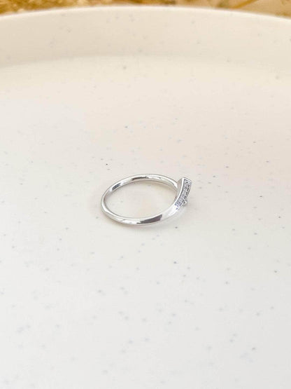 Ishhaara Prajakta Koli In Stainless Steel Minimalist Spiral Nail Ring