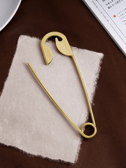 Ishhaara Stainless Steel Safety Pin Hair Clip