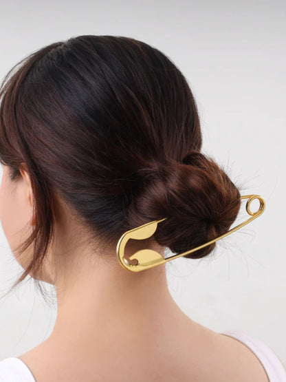 Ishhaara Stainless Steel Safety Pin Hair Clip