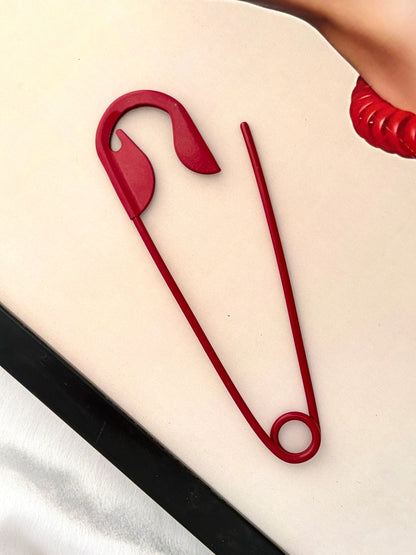 Ishhaara Stainless Steel Safety Pin Hair Clip