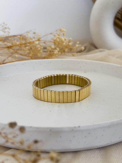 Ishhaara Stainless Steel Stretchy Bracelets
