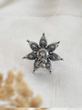 Ishhaara Star Design Silver Ring