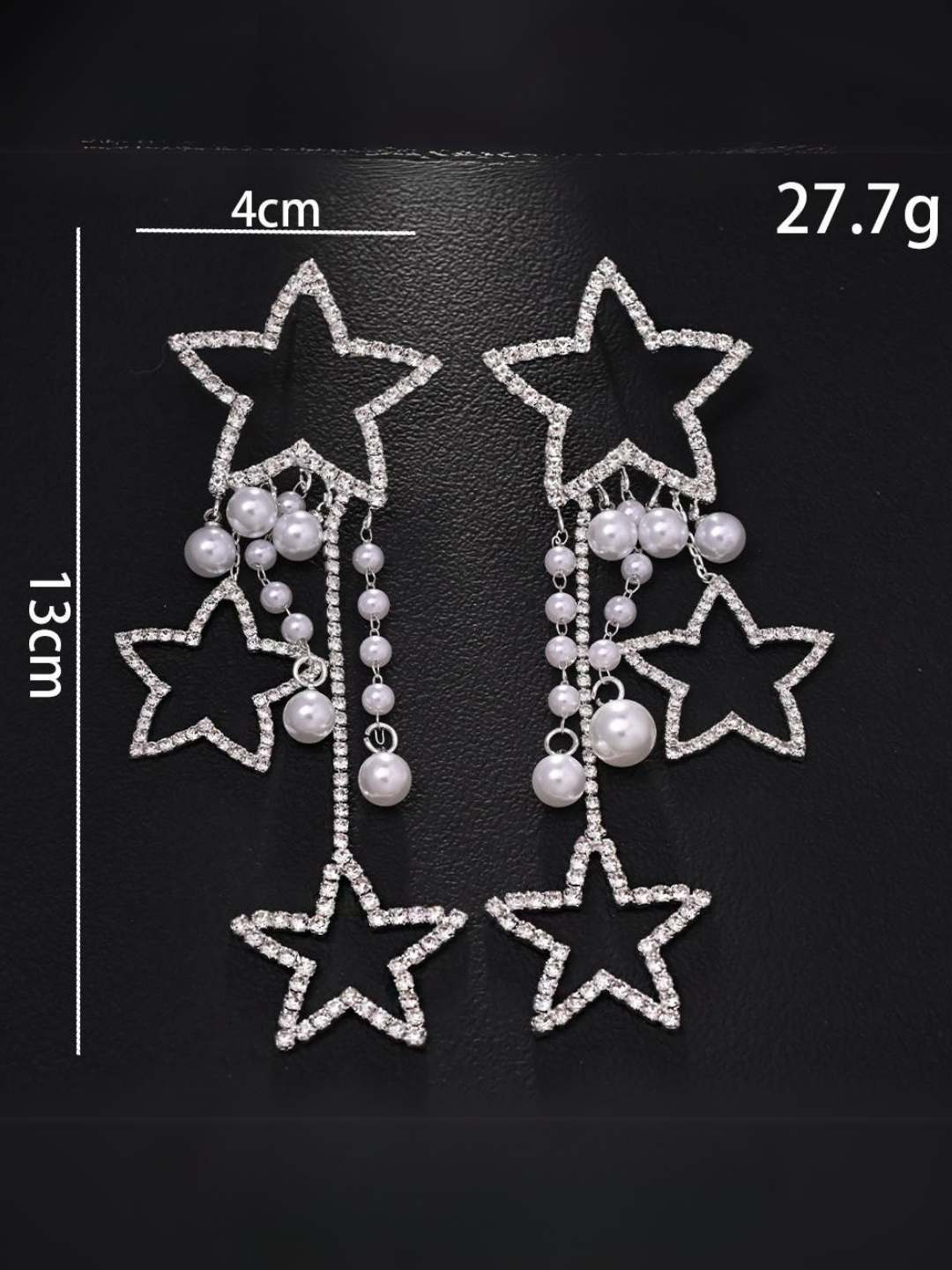 Ishhaara Star Pearl Stone Earring