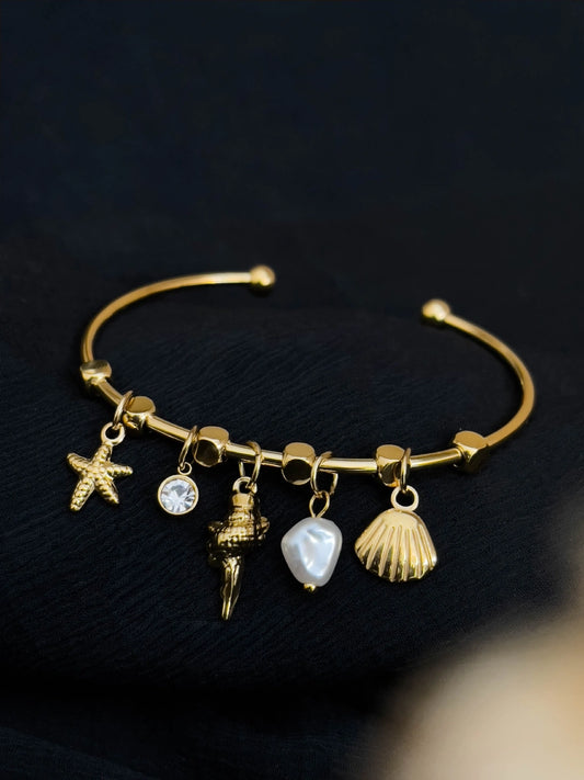 Ishhaara Starfish Seashell Bracelet