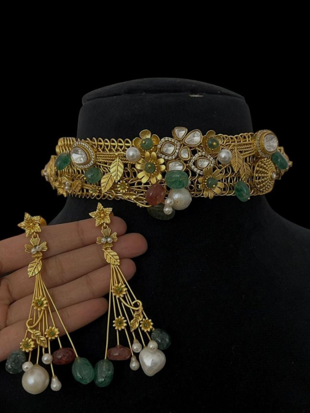 Ishhaara Statement Fushion Cocktail Necklace
