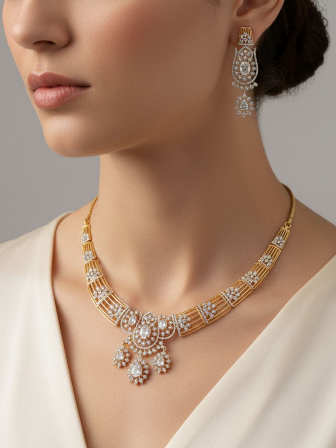 Ishhaara Statement Hasli Choker Necklace