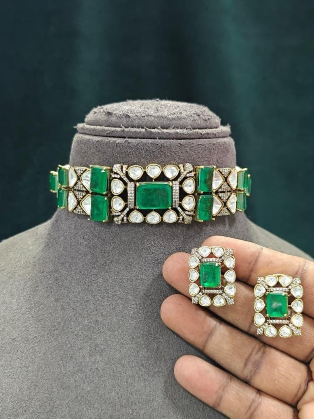 Ishhaara Statement Moissanite Premium Choker