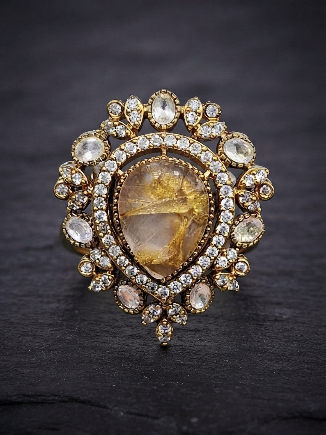 Ishhaara Statement Uncut Diamond Ring