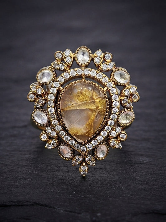Ishhaara Statement Uncut Diamond Ring