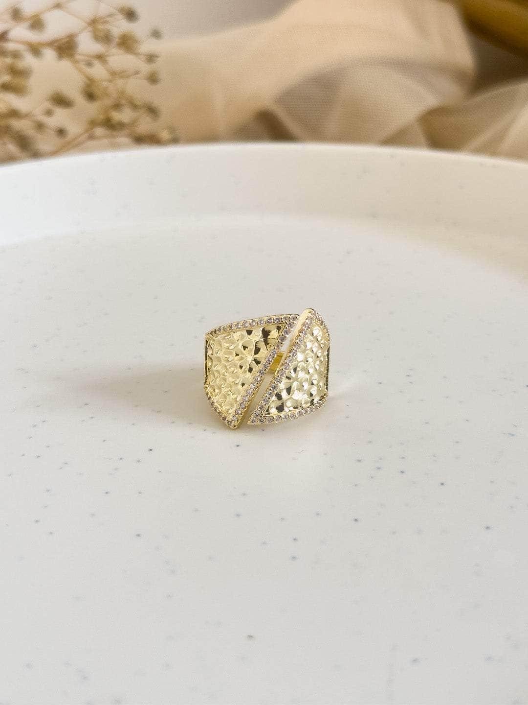 Ishhaara Sterling Stone Studded Ring