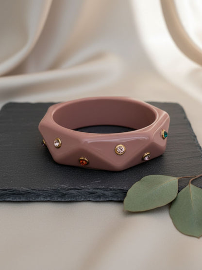 Ishhaara Stone Studded Acrylic Bangle