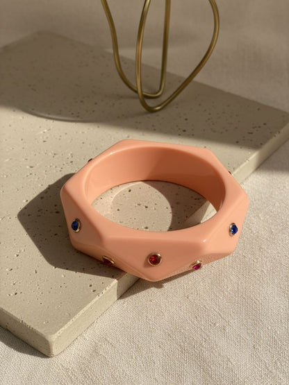 Ishhaara Stone Studded Acrylic Bangle