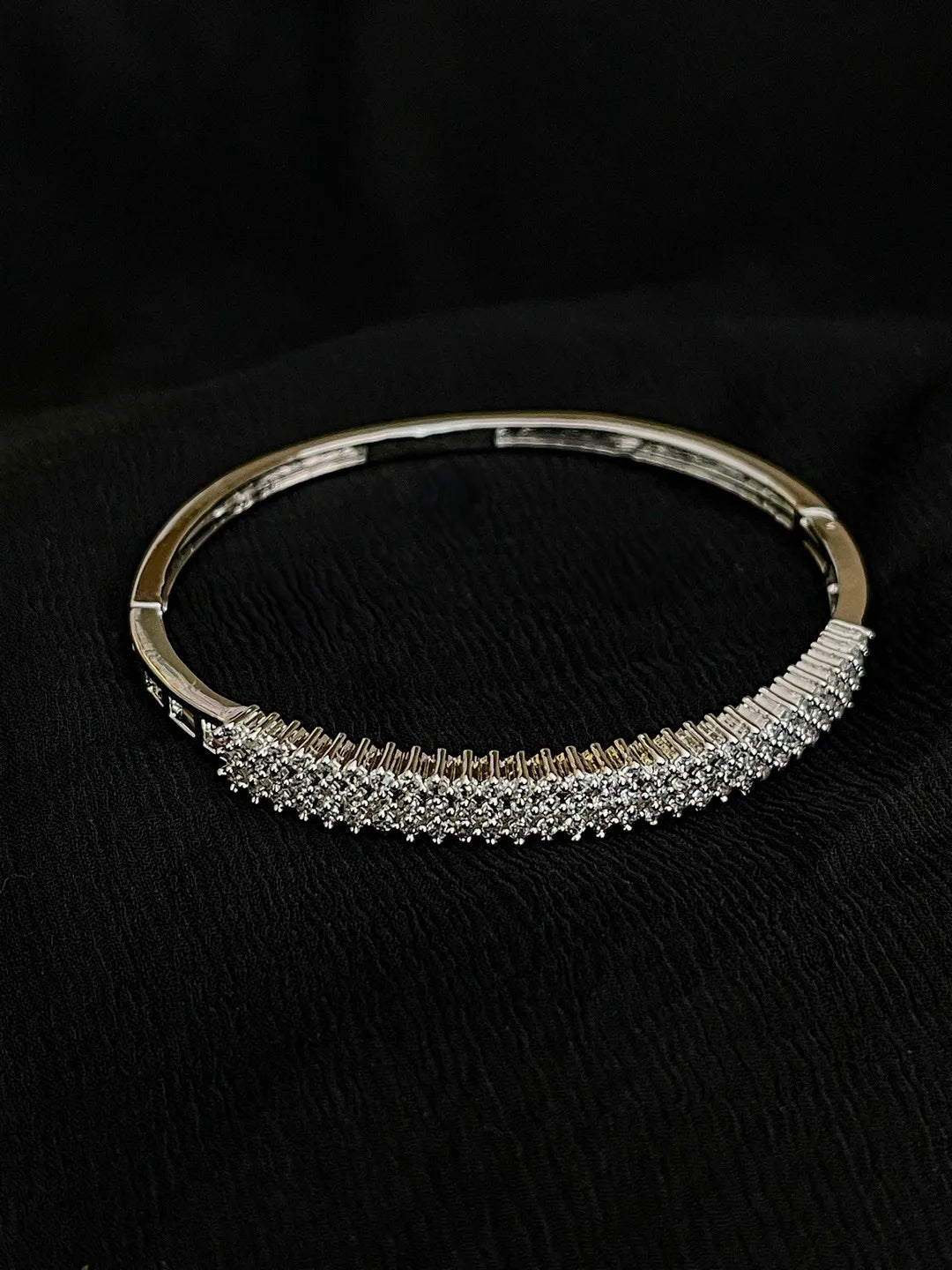 Ishhaara Stone Studded Bangle Style Bracelet
