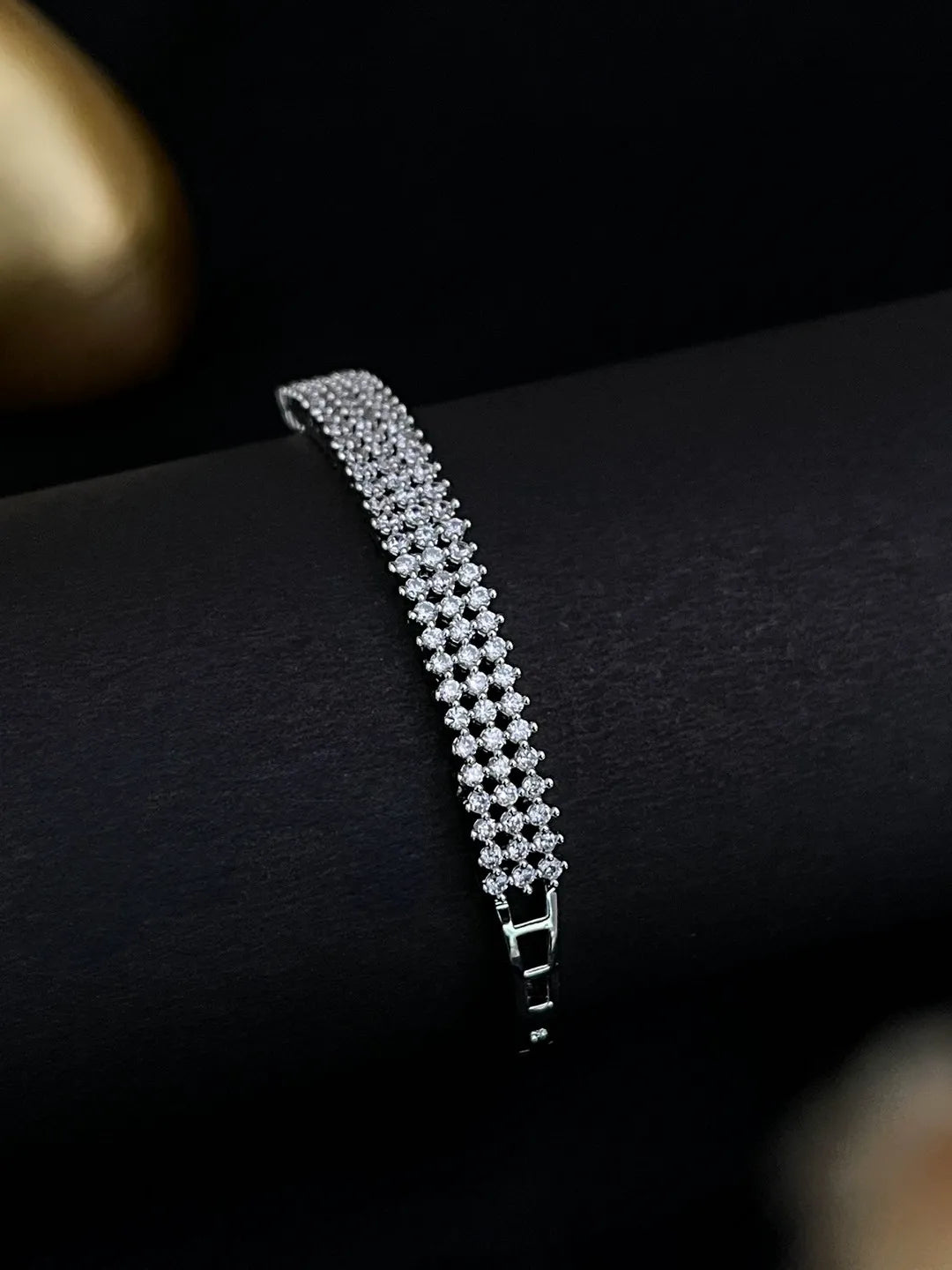 Ishhaara Stone Studded Bangle Style Bracelet