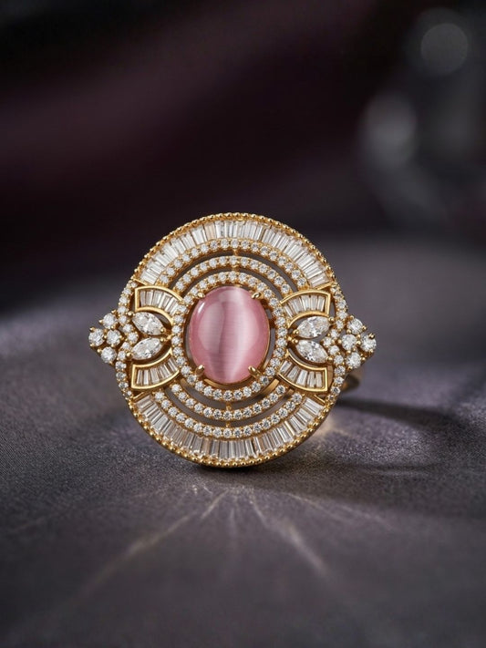 Ishhaara Stone Studded Cocktail Ring