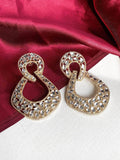 Ishhaara Stone Studded Dangle Drop Earrings