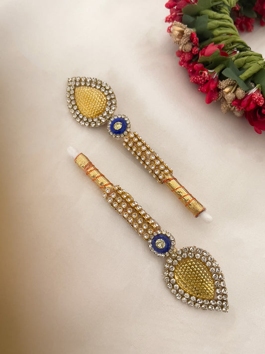 Ishhaara Stone Studded Kumkum Stick Applicator
