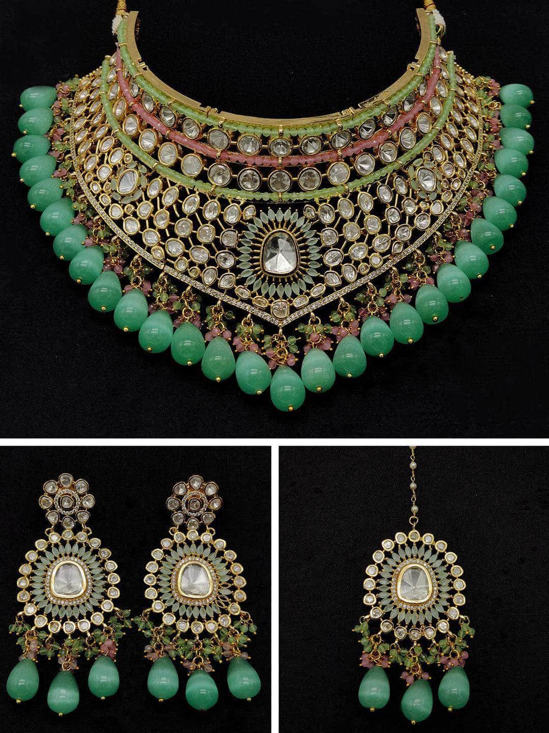 Ishhaara Stone Studded Necklace Set