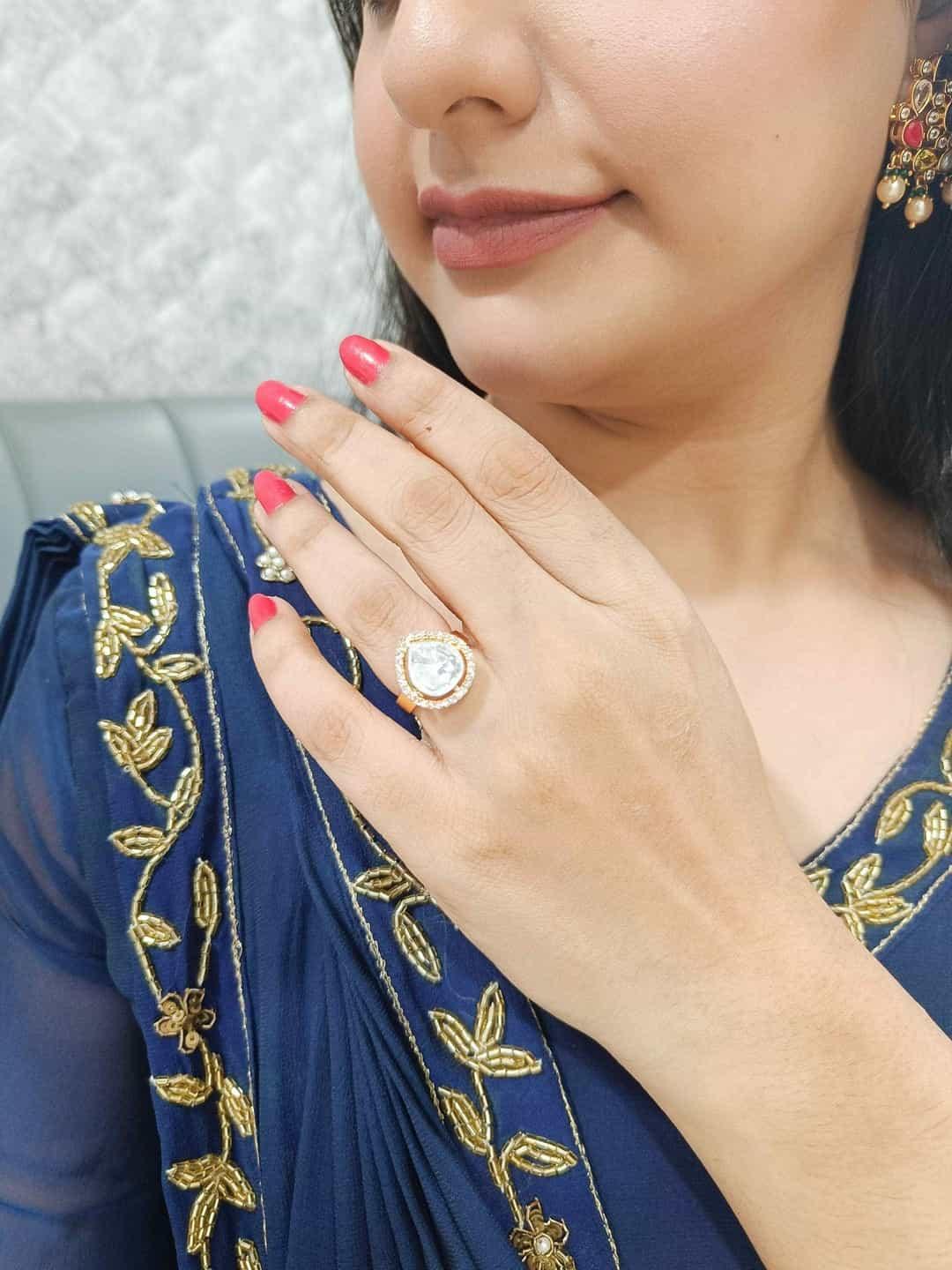 Ishhaara Stylish Look Kundan Ring