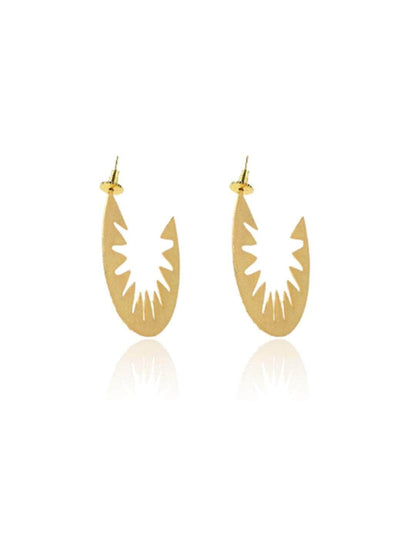 Ishhaara Sun Burst Hoop Earring
