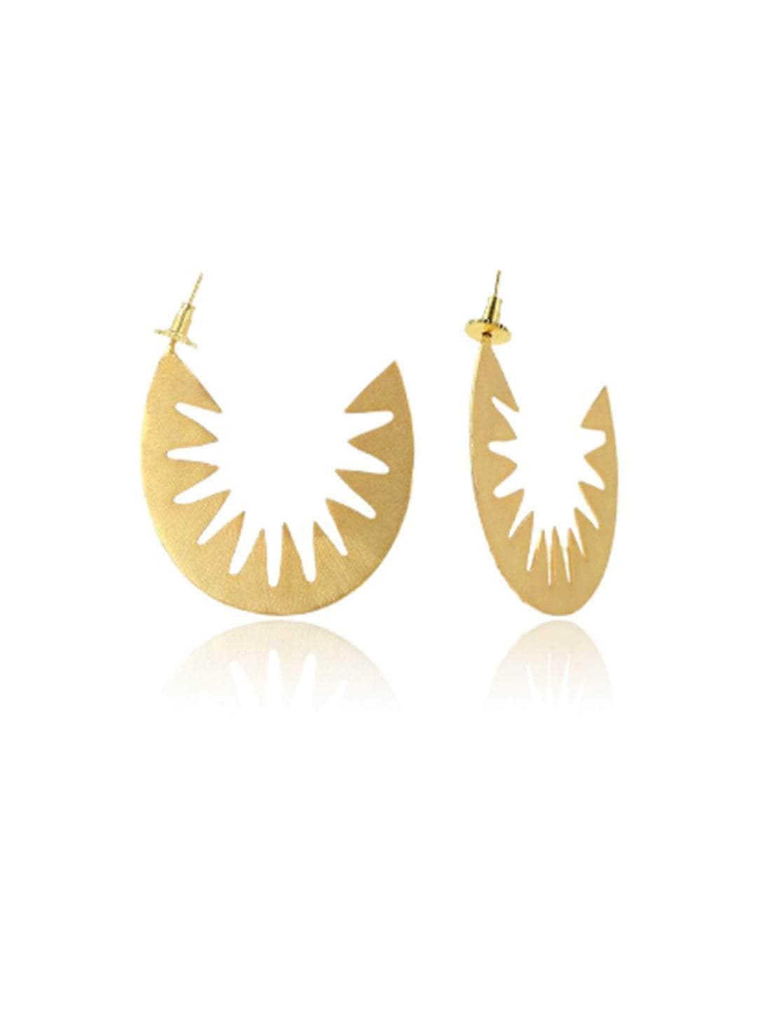 Ishhaara Sun Burst Hoop Earring