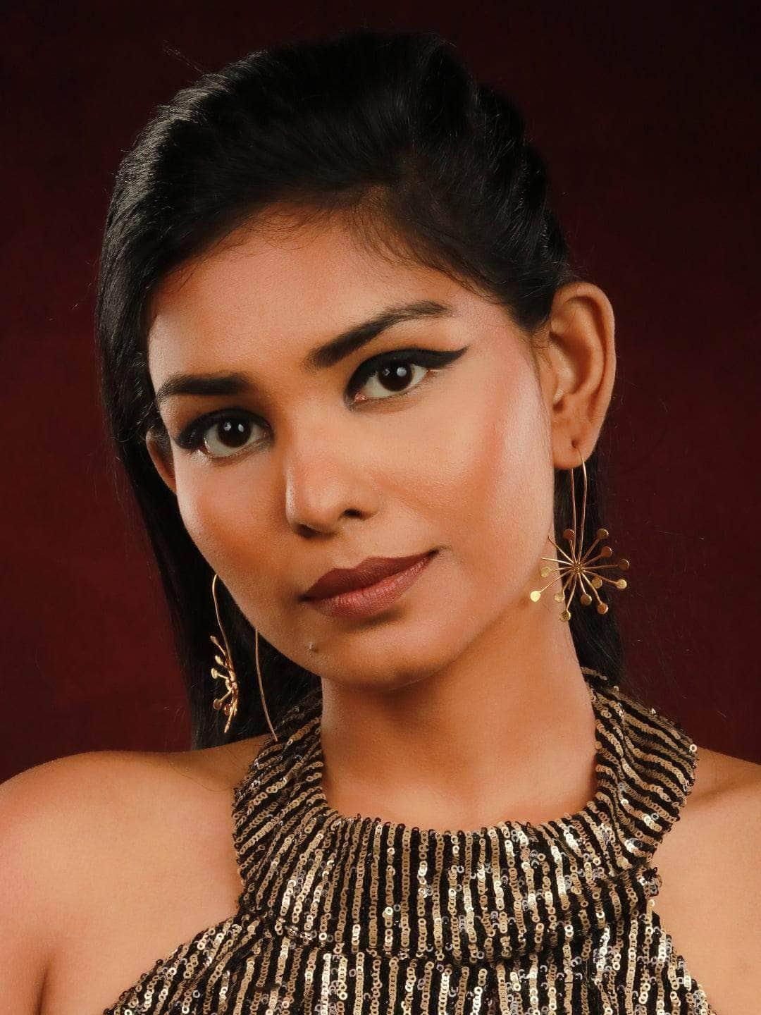 Ishhaara Sun Burst Long Hook Earring