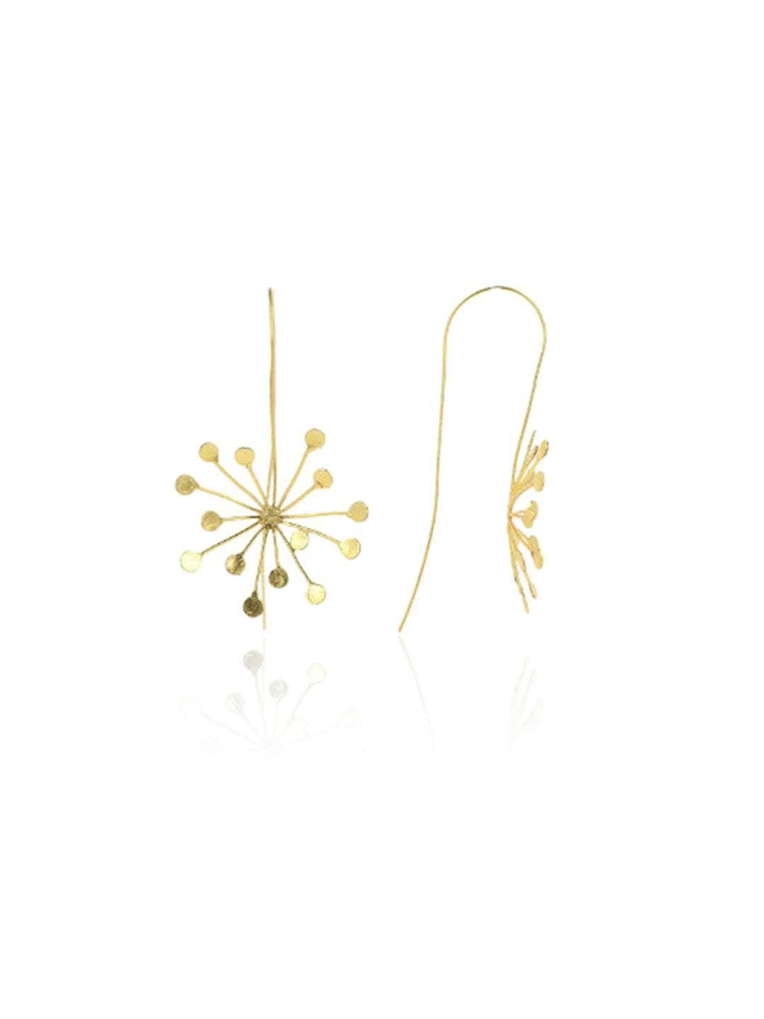 Ishhaara Sun Burst Long Hook Earring