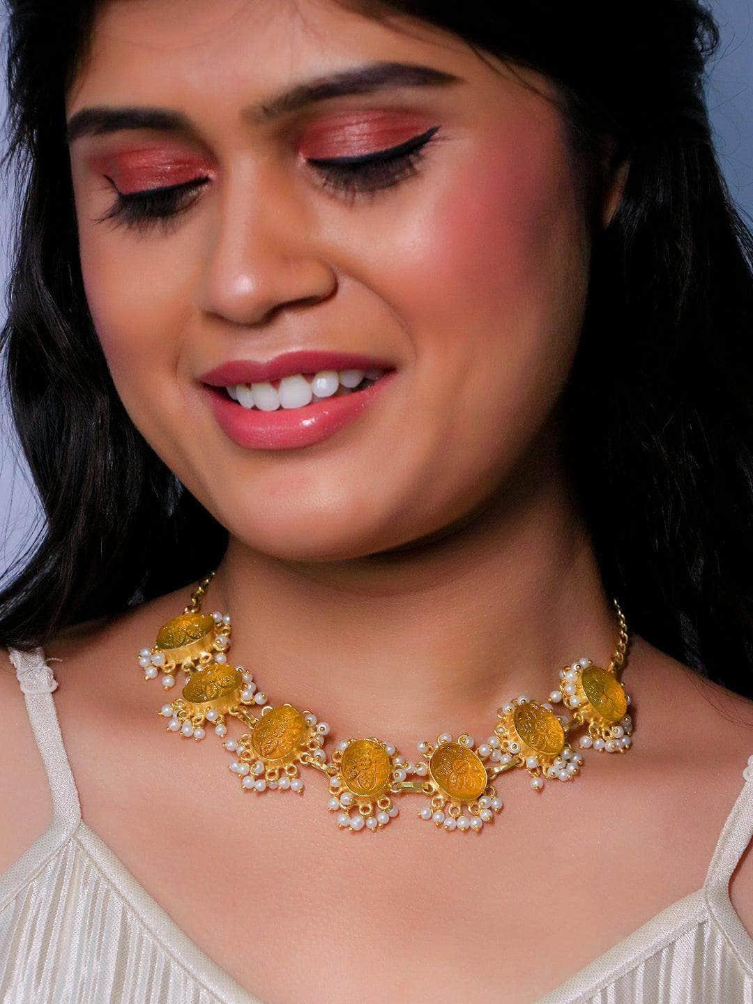 Ishhaara Sunela Choker Yellow
