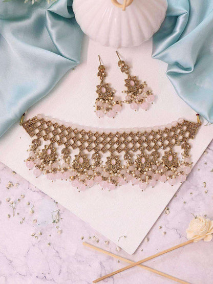 Ishhaara Surbhi Chandna In Reverse Ad Choker And Earring Set