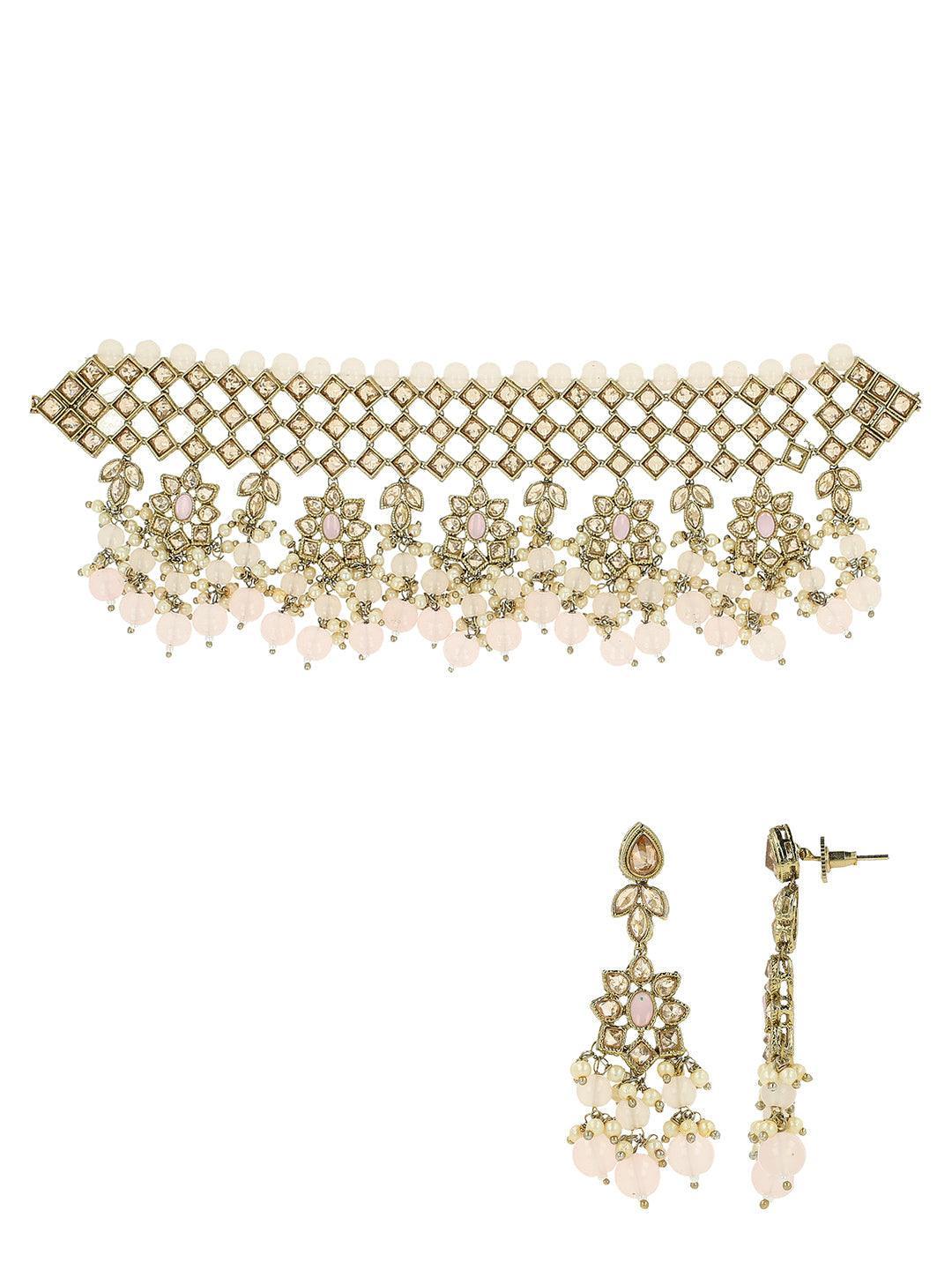 Ishhaara Surbhi Chandna In Reverse Ad Choker And Earring Set