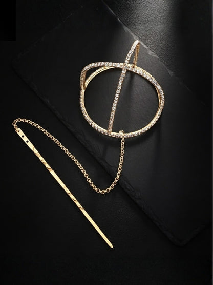 Ishhaara Swarovski Bun Cage