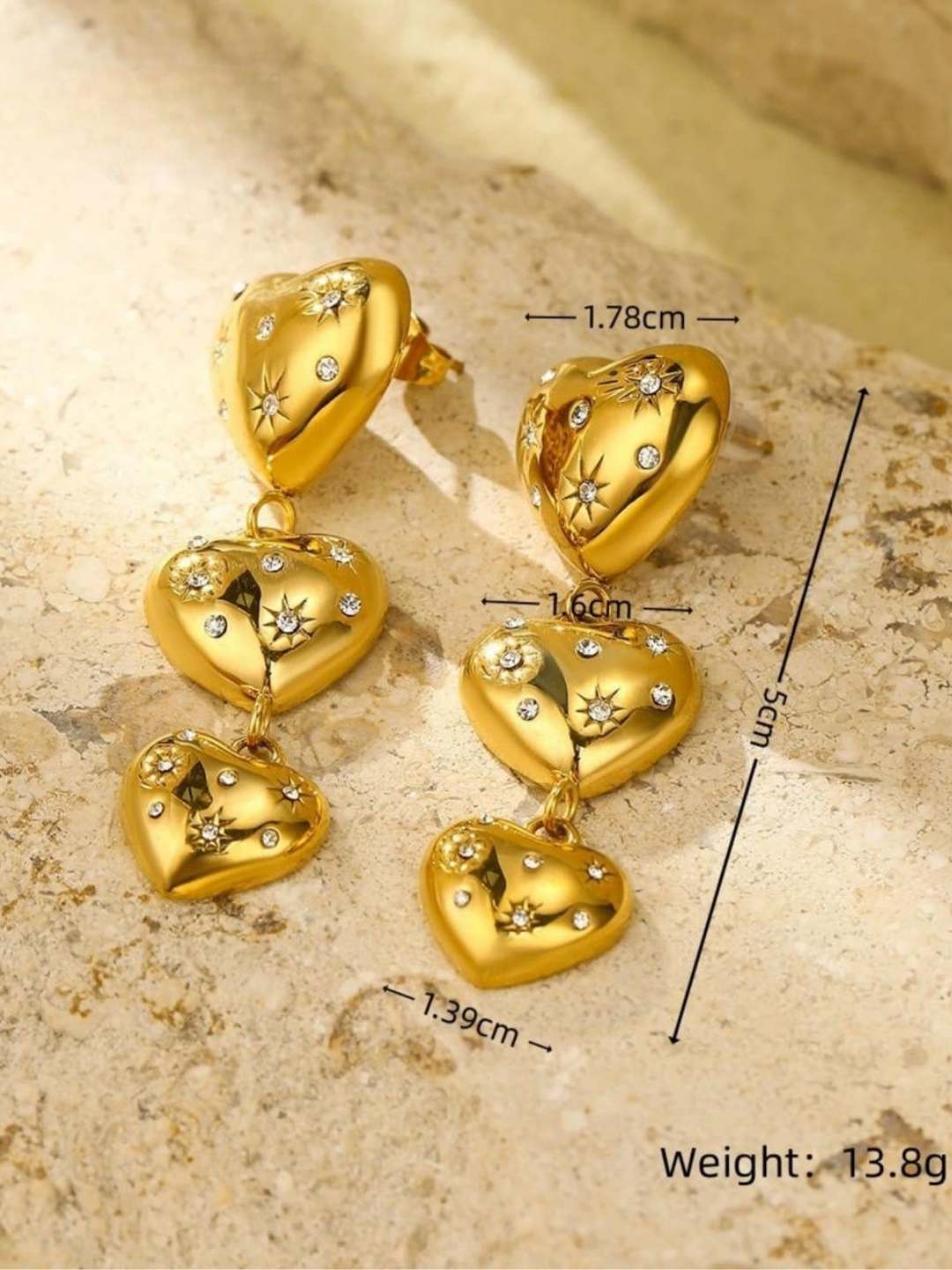 Ishhaara Sweetheart Dangling Earrings