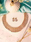 Ishhaara Swetha Renukumar In Diamond Choker With Earring Rose Gold