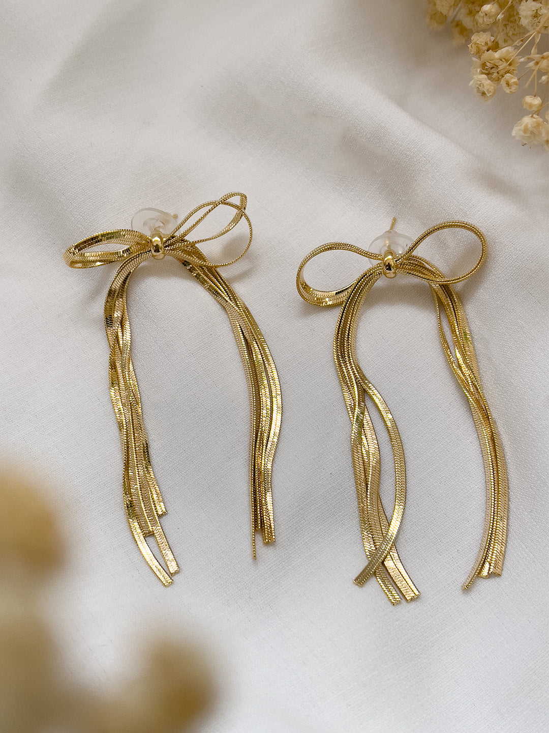 Ishhaara Tassel Bow Earrings