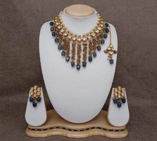 Ishhaara Tassel Coral Necklace Set
