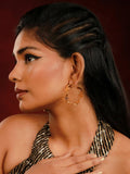 Ishhaara Textured C Hoop Huggie Earring