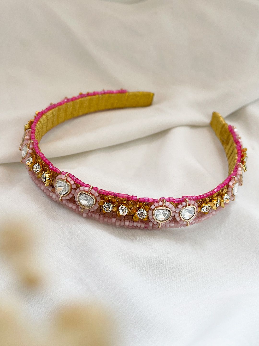 Ishhaara Thread Embroidered Multicolour Hairband