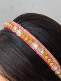 Ishhaara Thread Embroidered Multicolour Hairband